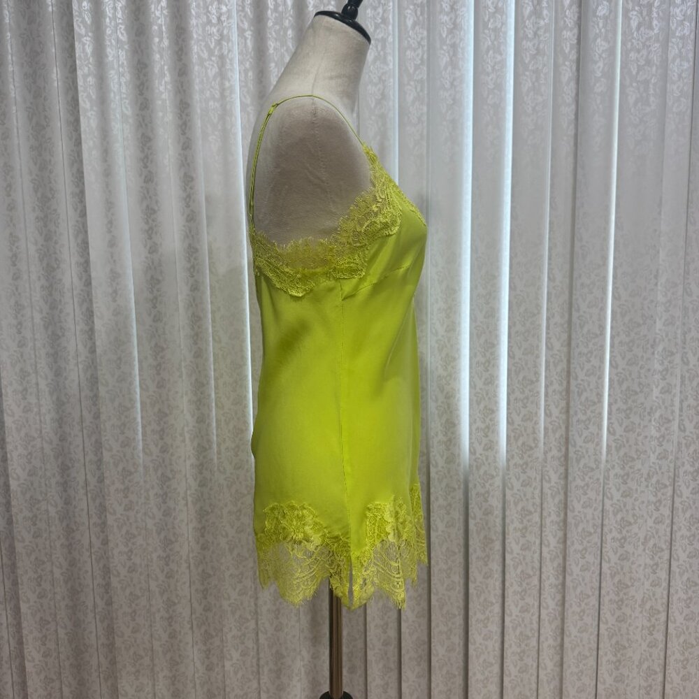 Gold Hawk Coco Lace Silk Cami Lime NWT, Size M - Picture 7 of 16